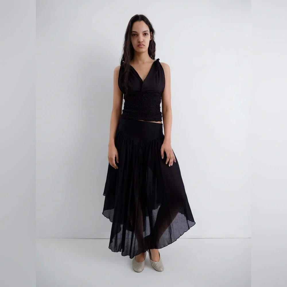 GIMAGUAS Kite Maxi Skirt in Black - Picture 2 of 9